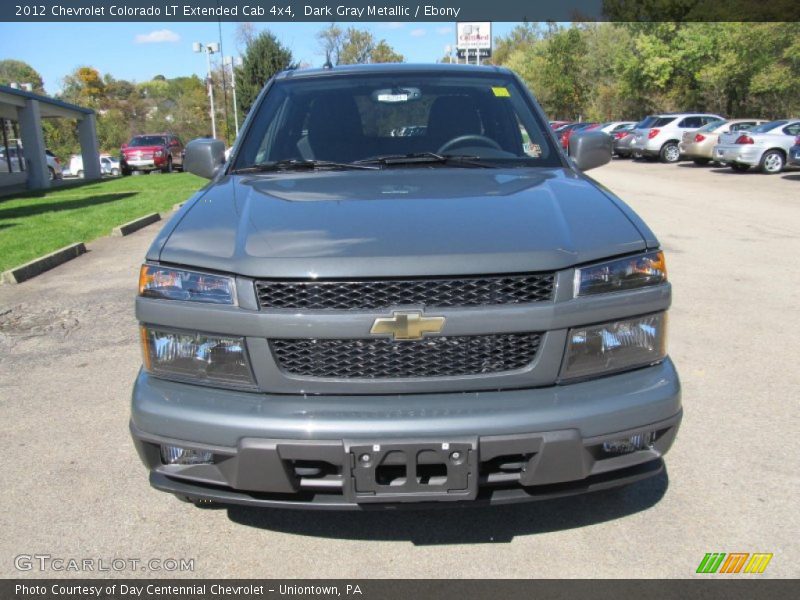 Dark Gray Metallic / Ebony 2012 Chevrolet Colorado LT Extended Cab 4x4