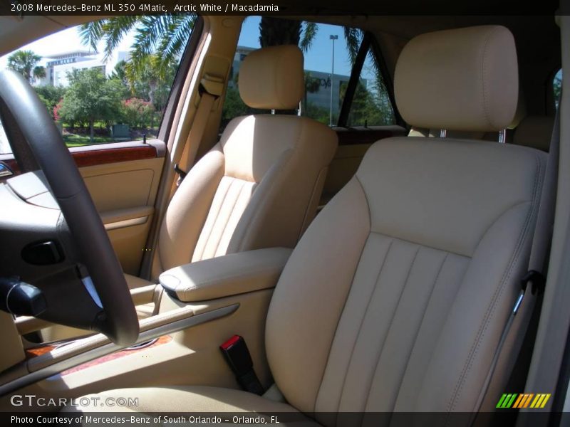 Arctic White / Macadamia 2008 Mercedes-Benz ML 350 4Matic