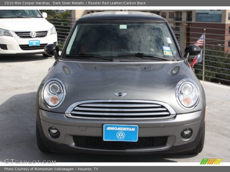 Dark Silver Metallic / Rooster Red Leather/Carbon Black 2010 Mini Cooper Hardtop
