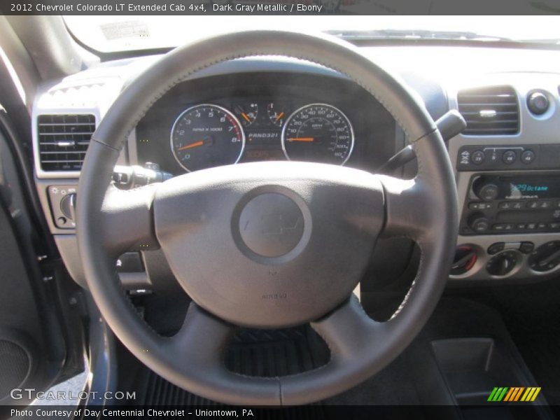 Dark Gray Metallic / Ebony 2012 Chevrolet Colorado LT Extended Cab 4x4