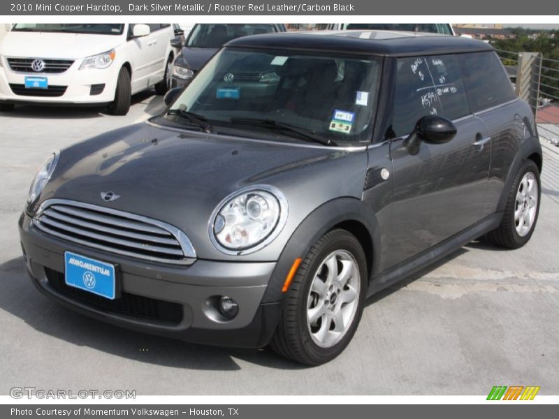 Dark Silver Metallic / Rooster Red Leather/Carbon Black 2010 Mini Cooper Hardtop