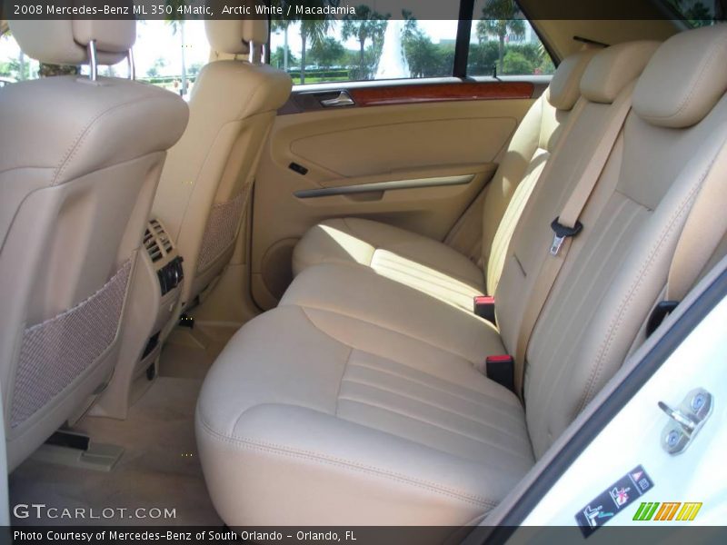 Arctic White / Macadamia 2008 Mercedes-Benz ML 350 4Matic