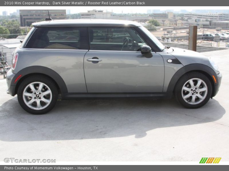 Dark Silver Metallic / Rooster Red Leather/Carbon Black 2010 Mini Cooper Hardtop