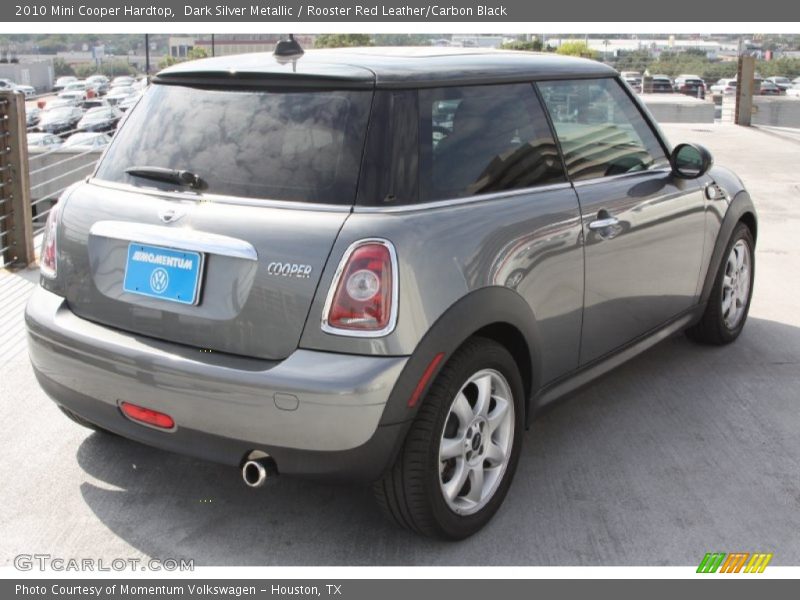 Dark Silver Metallic / Rooster Red Leather/Carbon Black 2010 Mini Cooper Hardtop