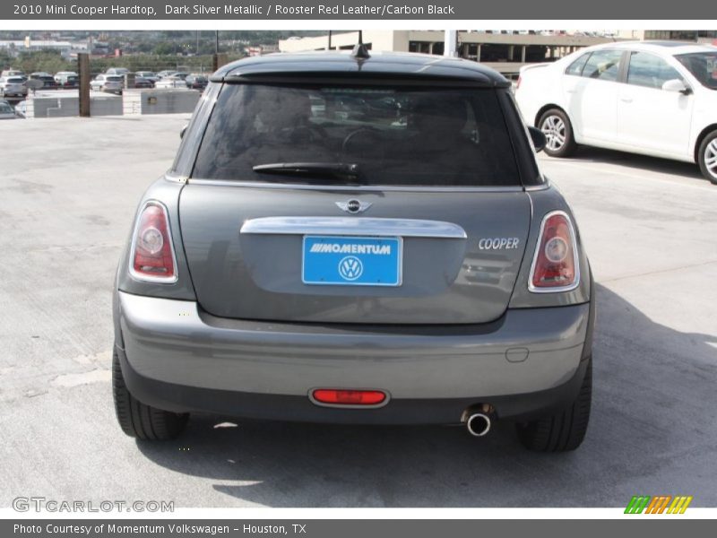 Dark Silver Metallic / Rooster Red Leather/Carbon Black 2010 Mini Cooper Hardtop