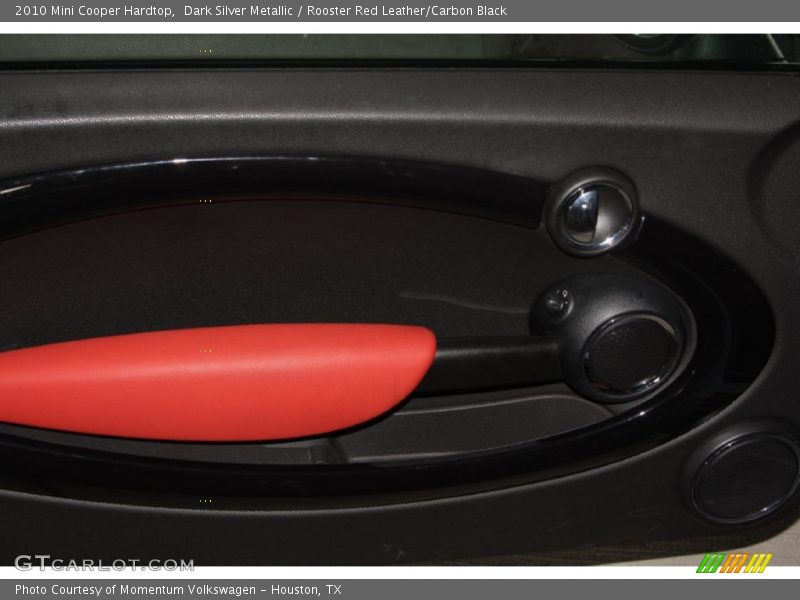 Dark Silver Metallic / Rooster Red Leather/Carbon Black 2010 Mini Cooper Hardtop