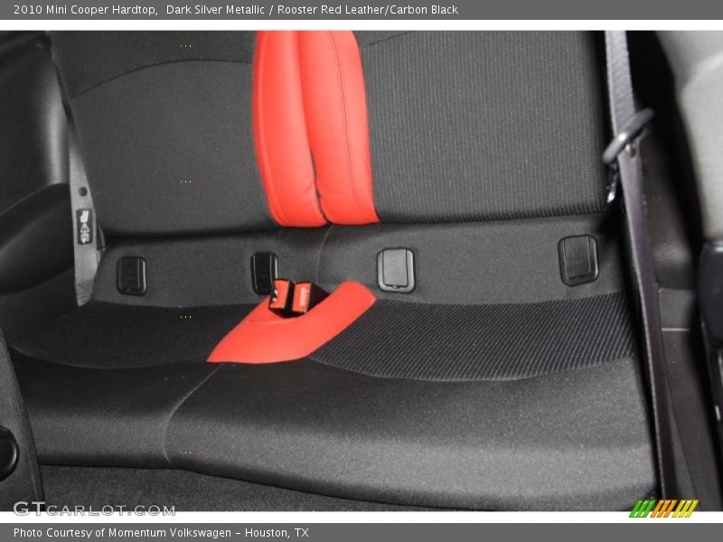 Dark Silver Metallic / Rooster Red Leather/Carbon Black 2010 Mini Cooper Hardtop