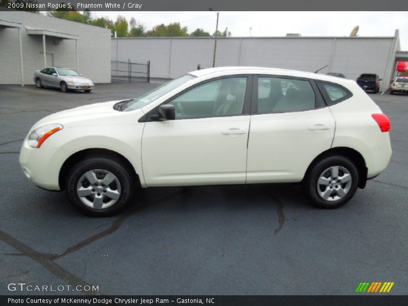 Phantom White / Gray 2009 Nissan Rogue S