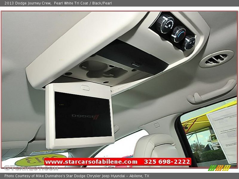 Pearl White Tri Coat / Black/Pearl 2013 Dodge Journey Crew