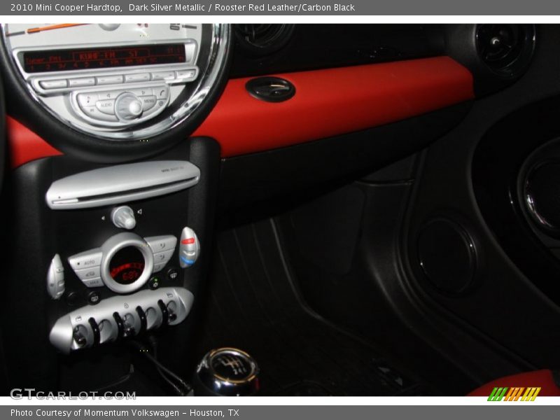 Dark Silver Metallic / Rooster Red Leather/Carbon Black 2010 Mini Cooper Hardtop