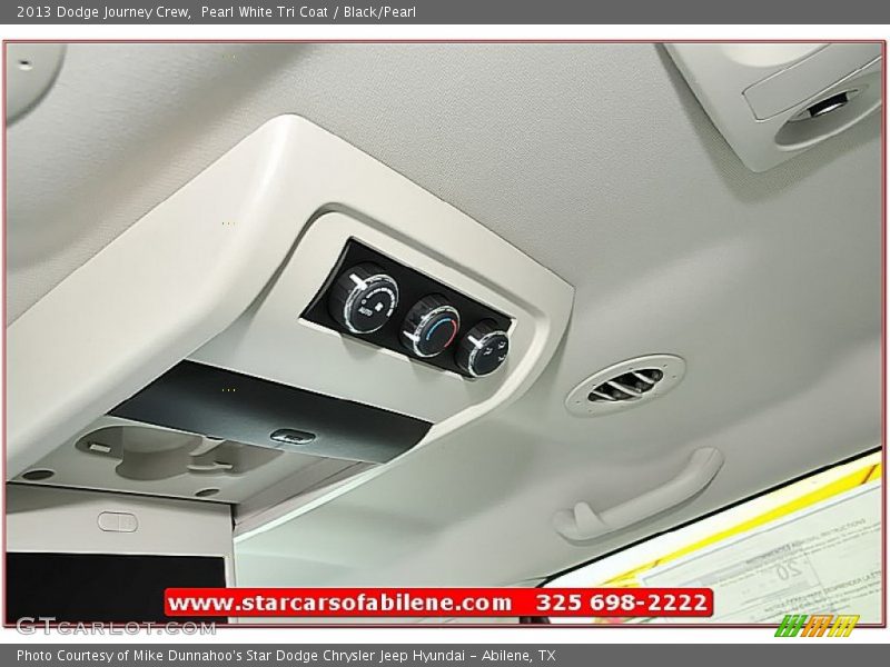 Pearl White Tri Coat / Black/Pearl 2013 Dodge Journey Crew