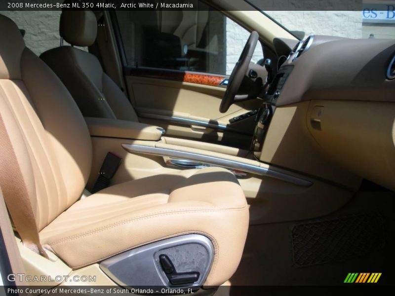 Arctic White / Macadamia 2008 Mercedes-Benz ML 350 4Matic