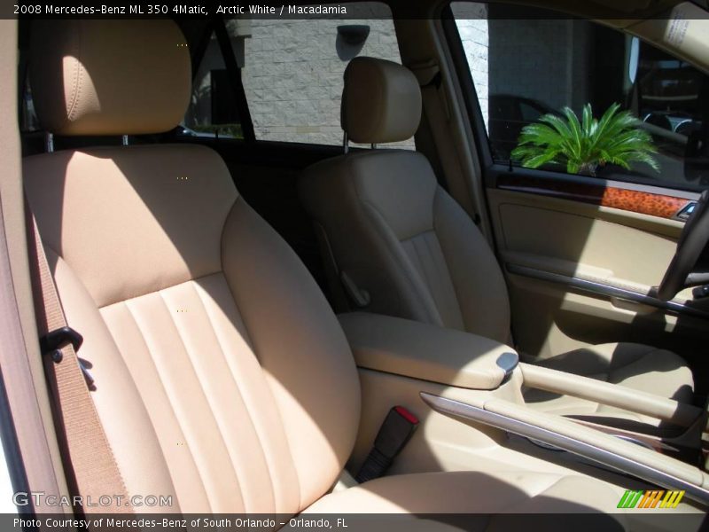 Arctic White / Macadamia 2008 Mercedes-Benz ML 350 4Matic