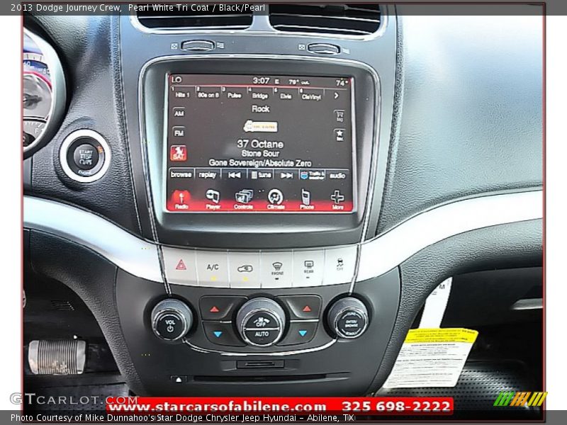 Pearl White Tri Coat / Black/Pearl 2013 Dodge Journey Crew