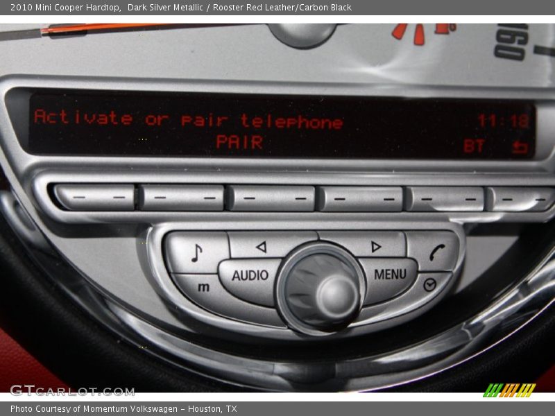 Dark Silver Metallic / Rooster Red Leather/Carbon Black 2010 Mini Cooper Hardtop