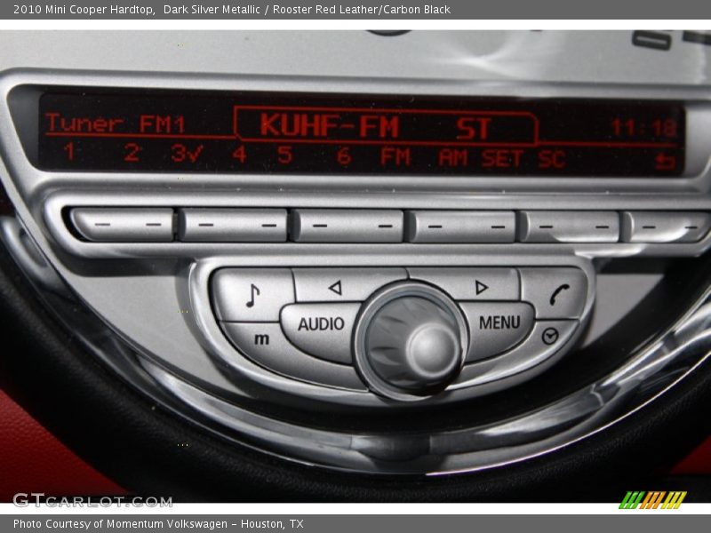 Dark Silver Metallic / Rooster Red Leather/Carbon Black 2010 Mini Cooper Hardtop