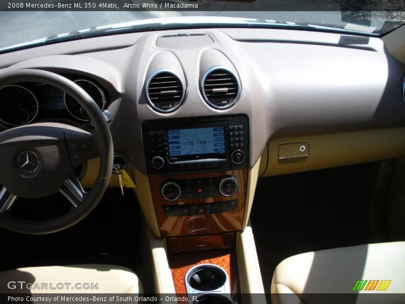 Arctic White / Macadamia 2008 Mercedes-Benz ML 350 4Matic