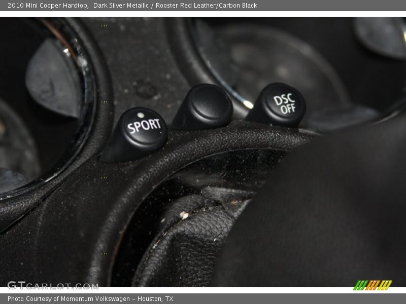 Dark Silver Metallic / Rooster Red Leather/Carbon Black 2010 Mini Cooper Hardtop