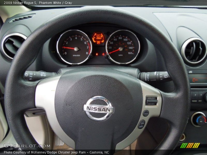 Phantom White / Gray 2009 Nissan Rogue S