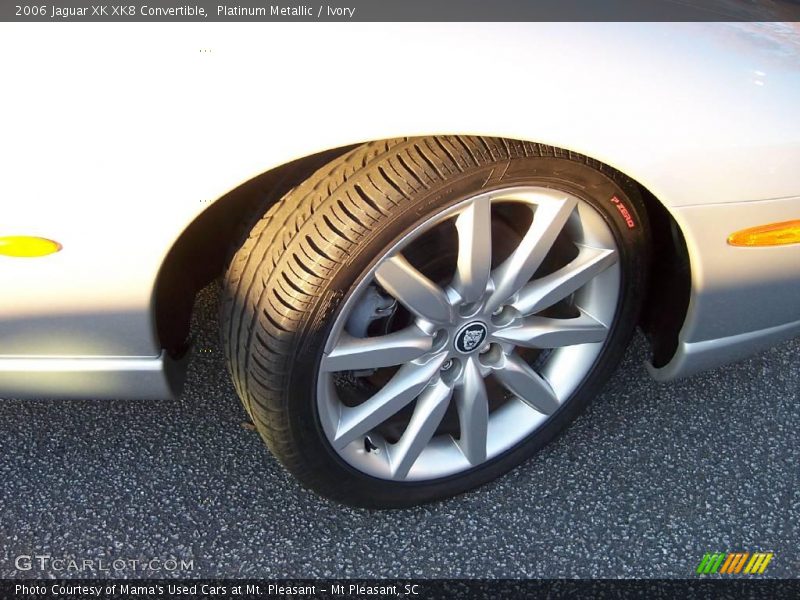 Platinum Metallic / Ivory 2006 Jaguar XK XK8 Convertible