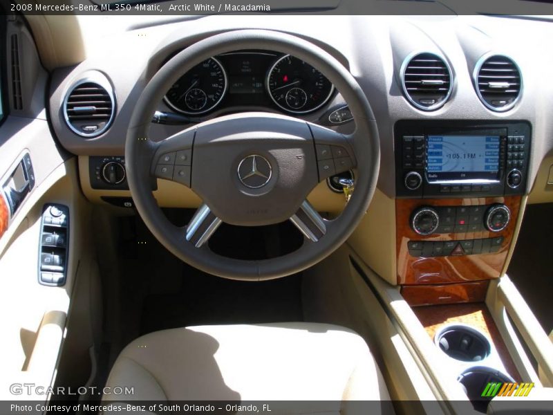 Arctic White / Macadamia 2008 Mercedes-Benz ML 350 4Matic