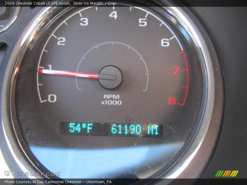 Silver Ice Metallic / Gray 2009 Chevrolet Cobalt LS XFE Sedan