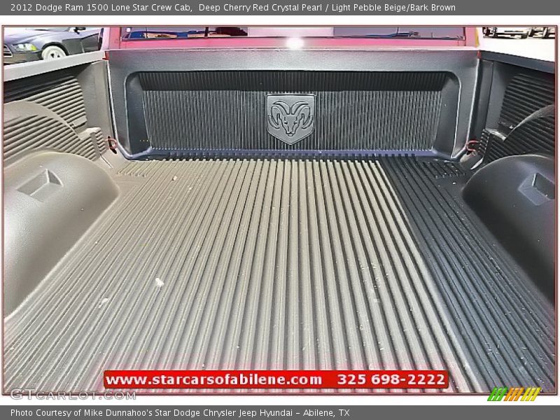 Deep Cherry Red Crystal Pearl / Light Pebble Beige/Bark Brown 2012 Dodge Ram 1500 Lone Star Crew Cab