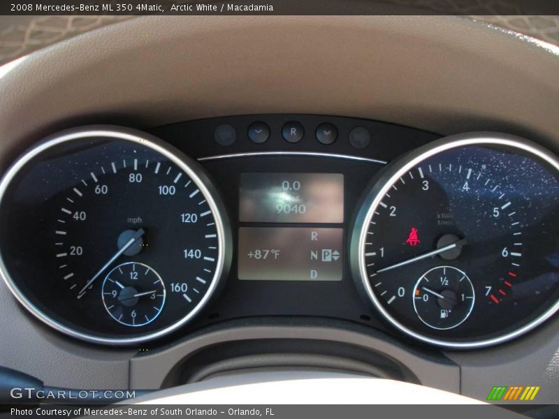 Arctic White / Macadamia 2008 Mercedes-Benz ML 350 4Matic
