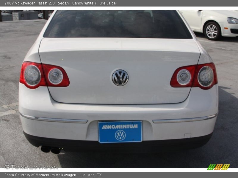 Candy White / Pure Beige 2007 Volkswagen Passat 2.0T Sedan