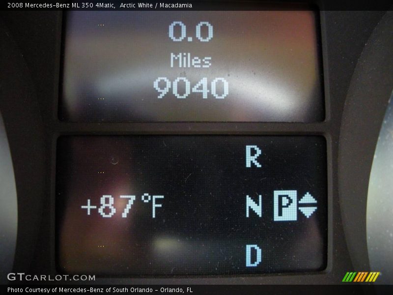 Arctic White / Macadamia 2008 Mercedes-Benz ML 350 4Matic