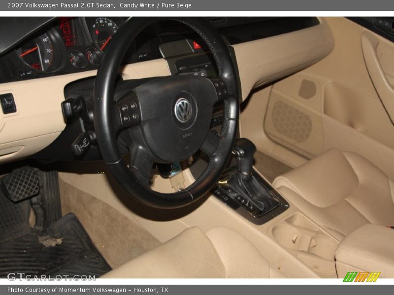 Candy White / Pure Beige 2007 Volkswagen Passat 2.0T Sedan