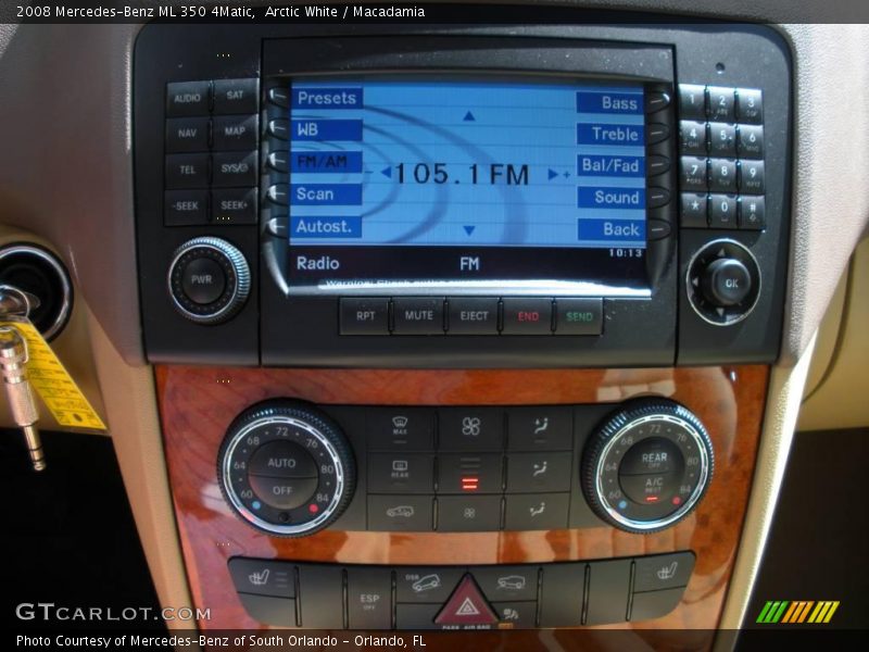 Arctic White / Macadamia 2008 Mercedes-Benz ML 350 4Matic