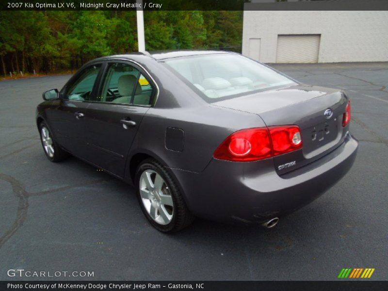 Midnight Gray Metallic / Gray 2007 Kia Optima LX V6