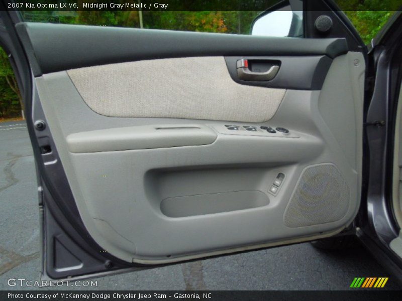Midnight Gray Metallic / Gray 2007 Kia Optima LX V6