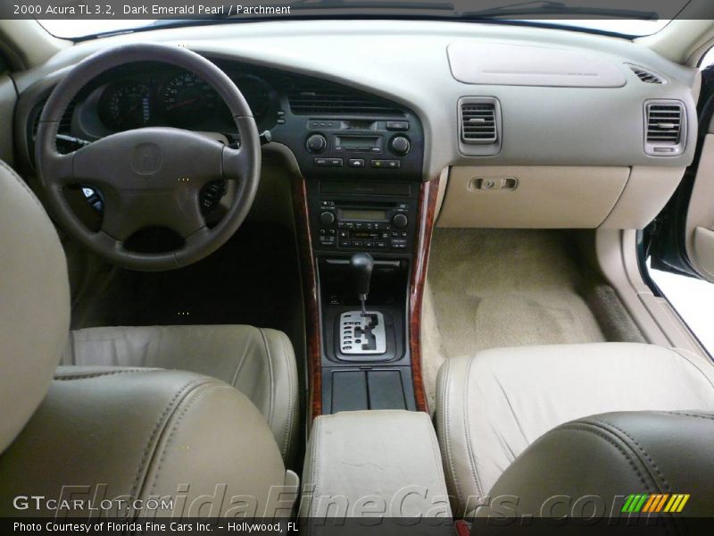 Dark Emerald Pearl / Parchment 2000 Acura TL 3.2