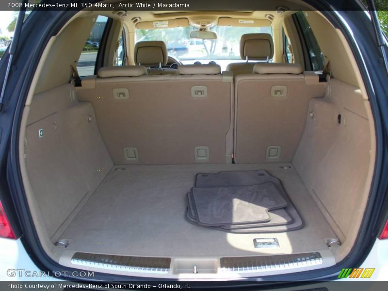 Arctic White / Macadamia 2008 Mercedes-Benz ML 350 4Matic
