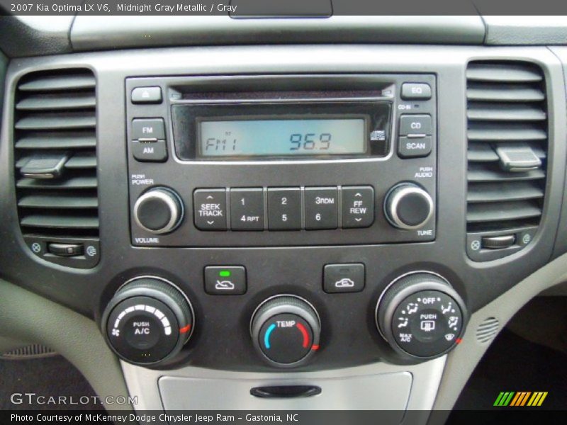 Midnight Gray Metallic / Gray 2007 Kia Optima LX V6