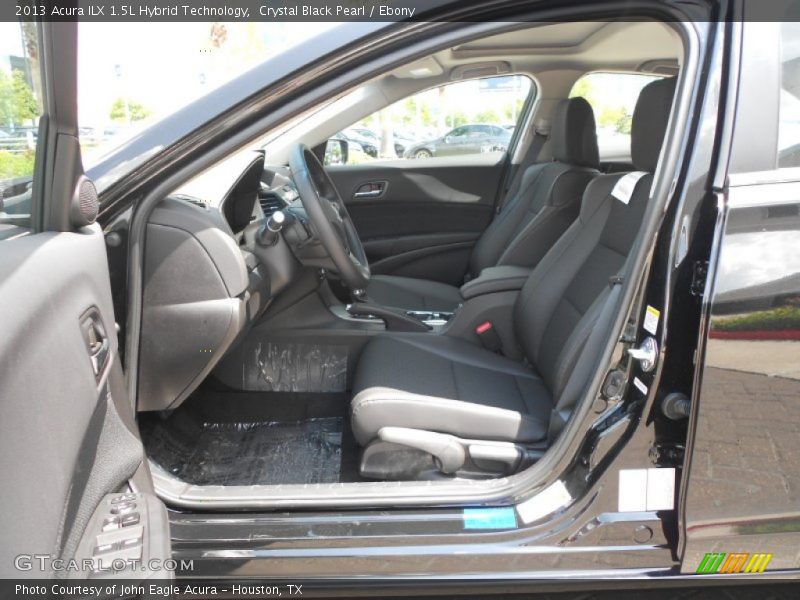 Crystal Black Pearl / Ebony 2013 Acura ILX 1.5L Hybrid Technology