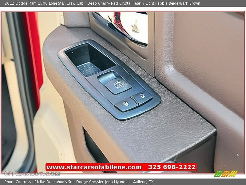 Deep Cherry Red Crystal Pearl / Light Pebble Beige/Bark Brown 2012 Dodge Ram 1500 Lone Star Crew Cab