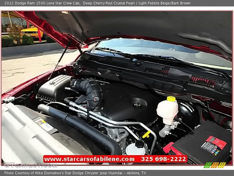 Deep Cherry Red Crystal Pearl / Light Pebble Beige/Bark Brown 2012 Dodge Ram 1500 Lone Star Crew Cab