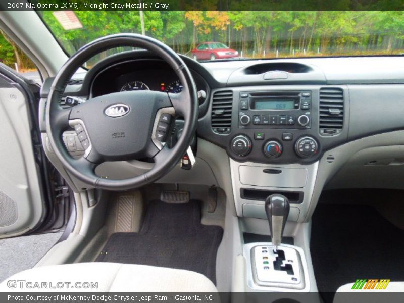 Midnight Gray Metallic / Gray 2007 Kia Optima LX V6
