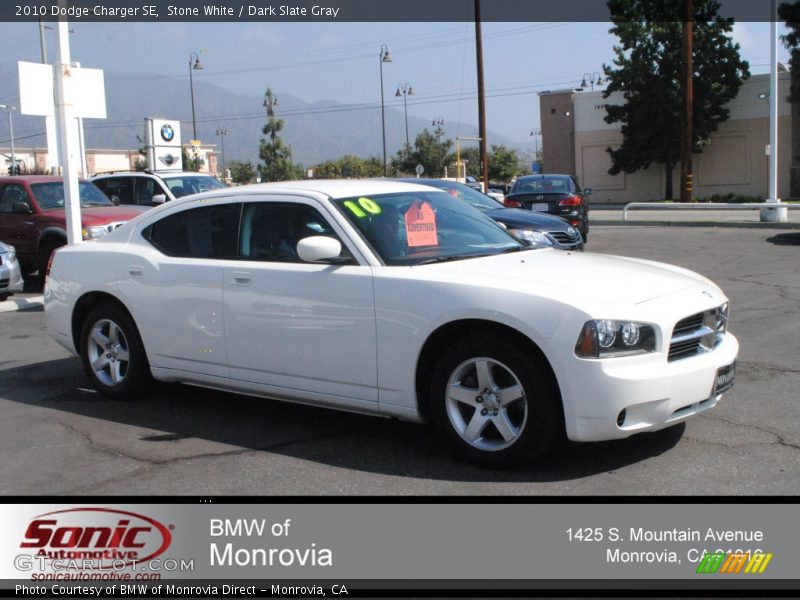 Stone White / Dark Slate Gray 2010 Dodge Charger SE