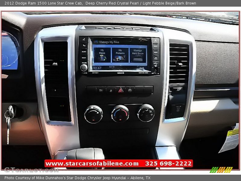 Deep Cherry Red Crystal Pearl / Light Pebble Beige/Bark Brown 2012 Dodge Ram 1500 Lone Star Crew Cab