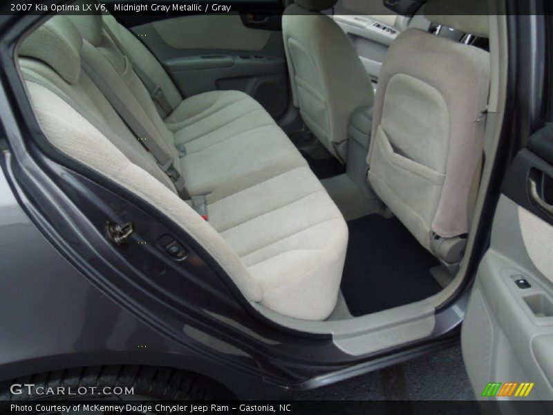 Midnight Gray Metallic / Gray 2007 Kia Optima LX V6
