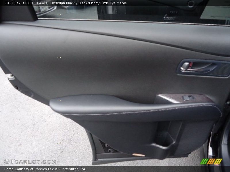 Obsidian Black / Black/Ebony Birds Eye Maple 2013 Lexus RX 350 AWD