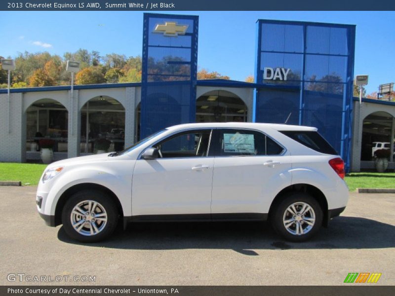 Summit White / Jet Black 2013 Chevrolet Equinox LS AWD