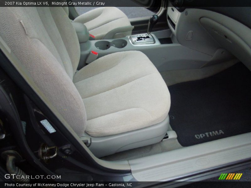 Midnight Gray Metallic / Gray 2007 Kia Optima LX V6