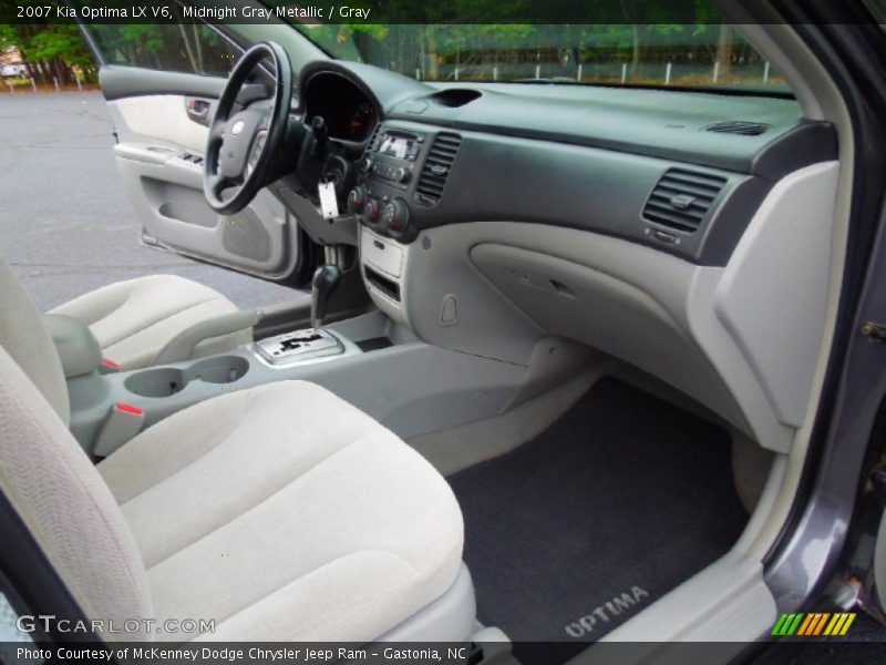 Midnight Gray Metallic / Gray 2007 Kia Optima LX V6