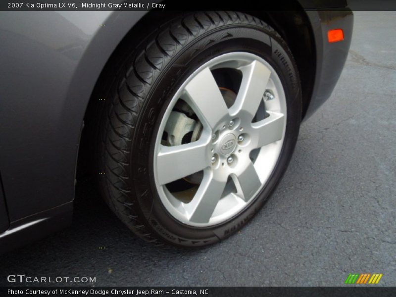 Midnight Gray Metallic / Gray 2007 Kia Optima LX V6