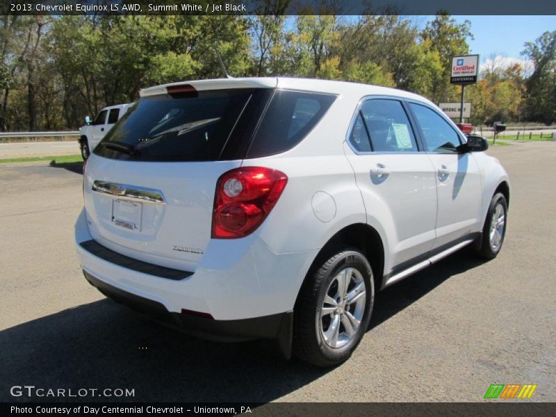 Summit White / Jet Black 2013 Chevrolet Equinox LS AWD